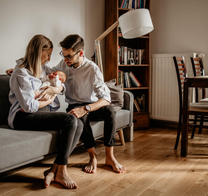 Domowa sesja niemowlęca w Krakowie